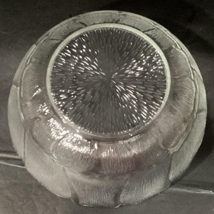 Arcoroc Fleur Serving Bowl, Vintage Clear Tempered Glass Replacement Centerpiece - Thumbnail 4