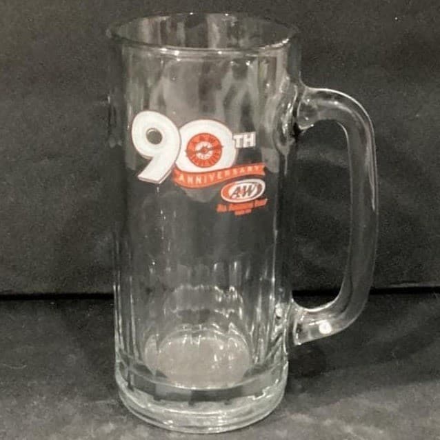 A&W Root Beer 90th Anniversary Mug, Vintage Heavy Glass, Replacement Drinkware - Thumbnail 6