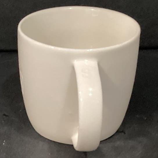 Starbucks White Ceramic Mu, Embossed Siren Logo, Vintage Style Coffee Cup - Thumbnail 12