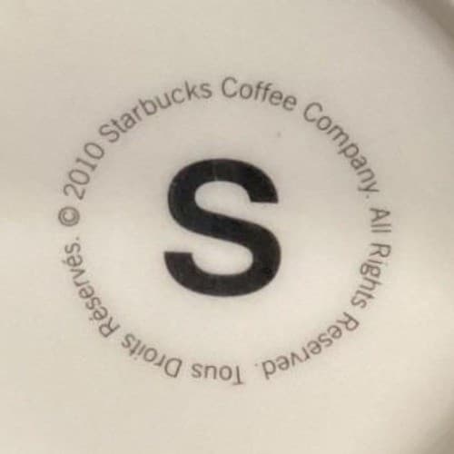 Starbucks White Ceramic Mu, Embossed Siren Logo, Vintage Style Coffee Cup - Thumbnail 4