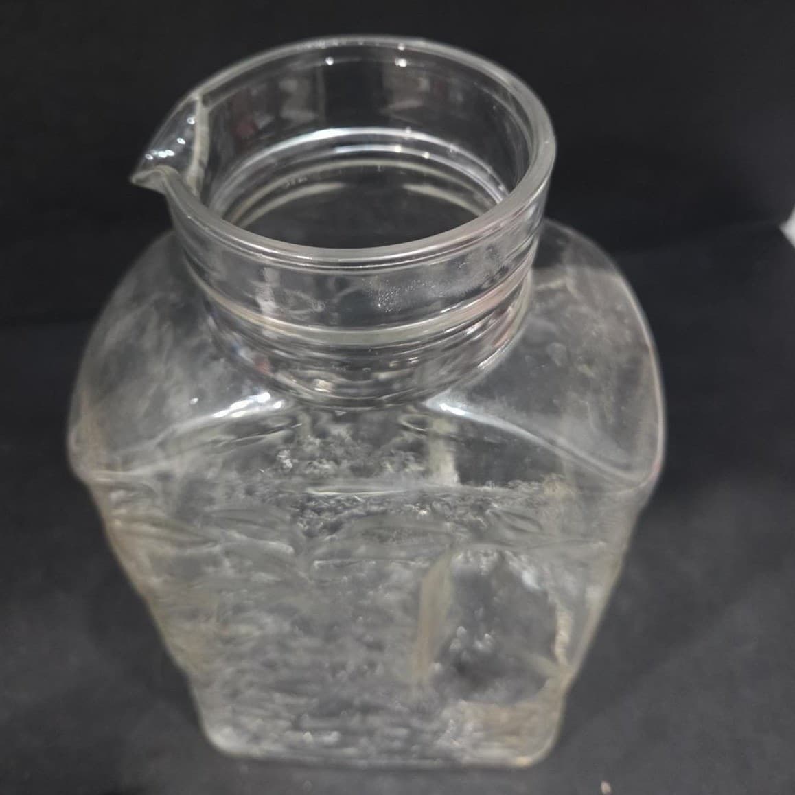 Princess House Fantasia Juice Container #560, Vintage Crystal Lidded Pitcher - Thumbnail 8