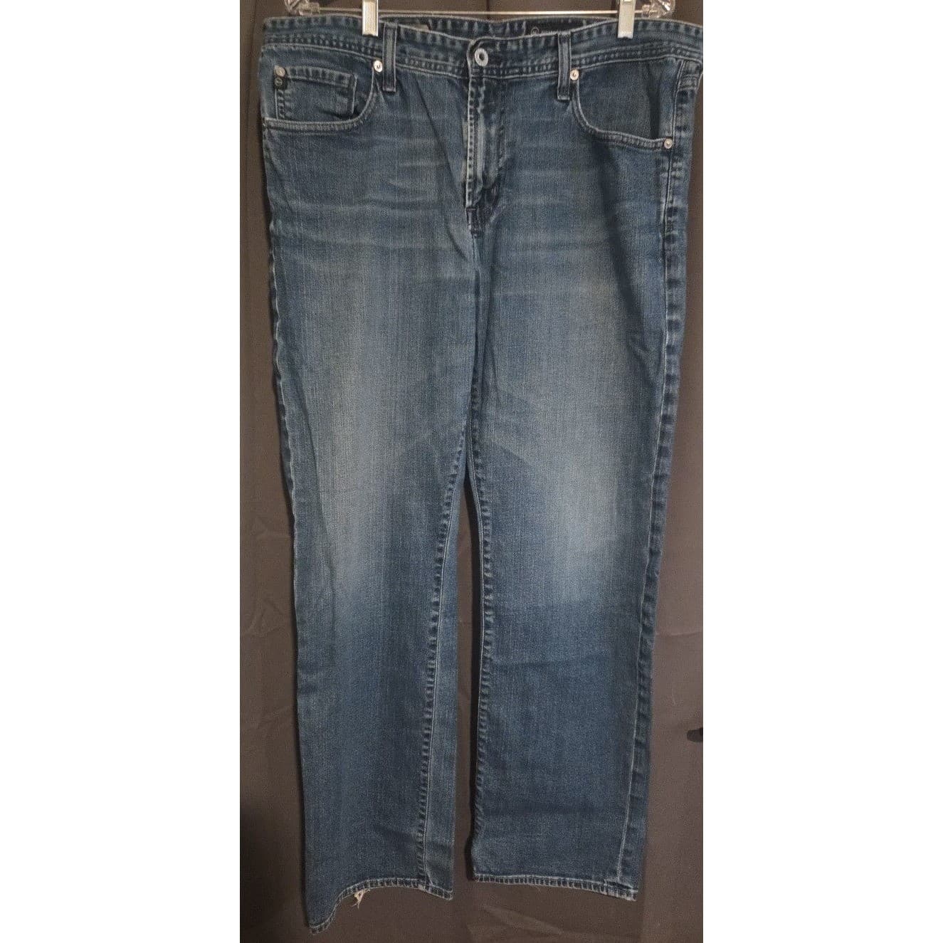 AG Adriano Goldschmied The Protege Straight Leg Blue Jeans, Men's 38x32, USA - Thumbnail 2