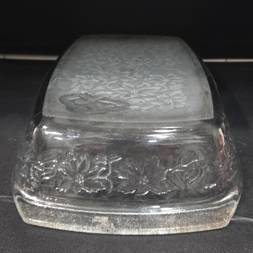 Princess House Fantasia Crystal Baking Pan #531, Vintage Poinsettia Bakeware - Thumbnail 10