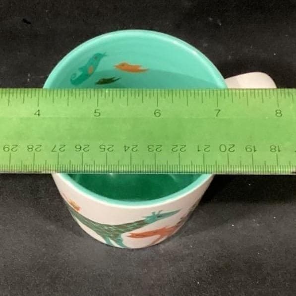 Starbucks Zoo Animals Mug, Bone China Kids Cup, Giraffe Monkey Turtle & Frog - Thumbnail 3