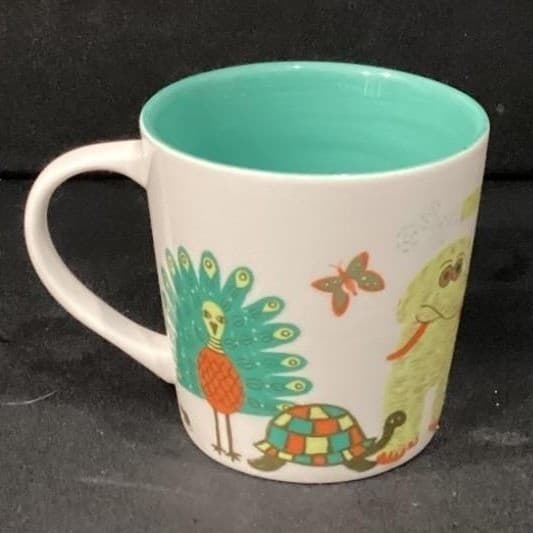 Starbucks Zoo Animals Mug, Bone China Kids Cup, Giraffe Monkey Turtle & Frog - Thumbnail 9