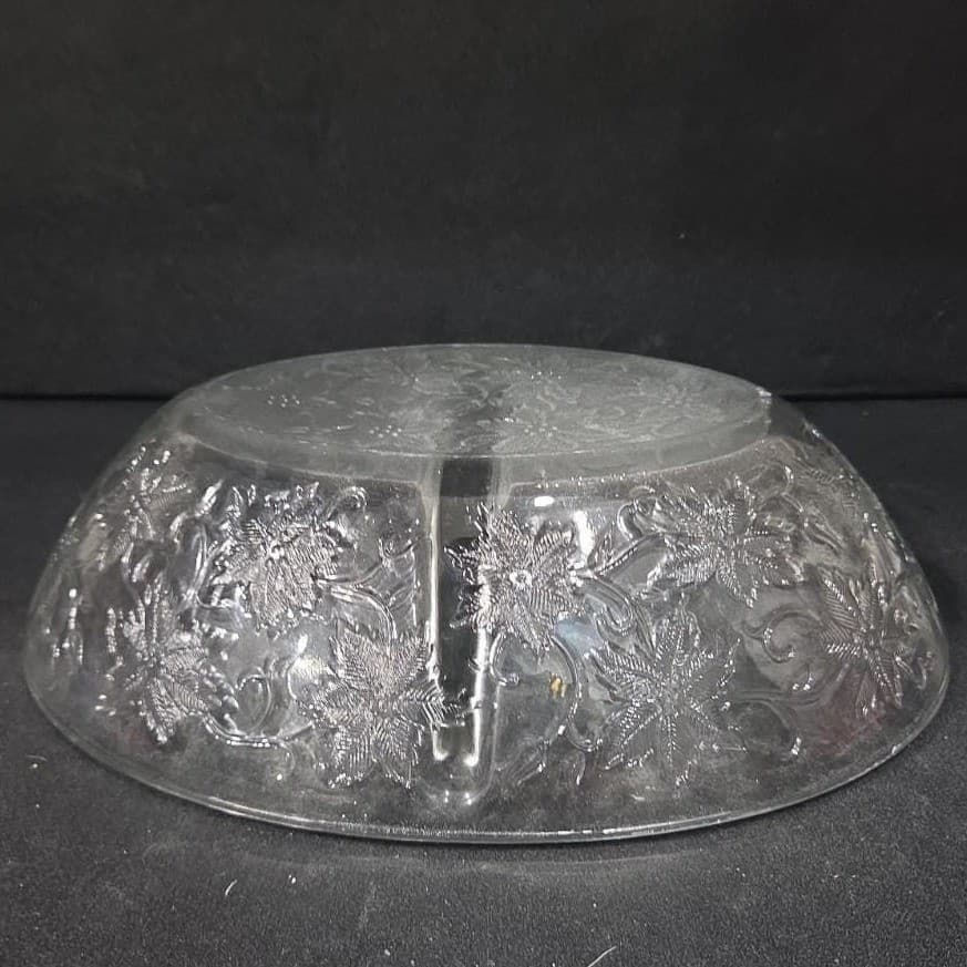 Princess House Fantasia Oval Divided Serving Bowl, Vintage Crystal Serveware - Thumbnail 8