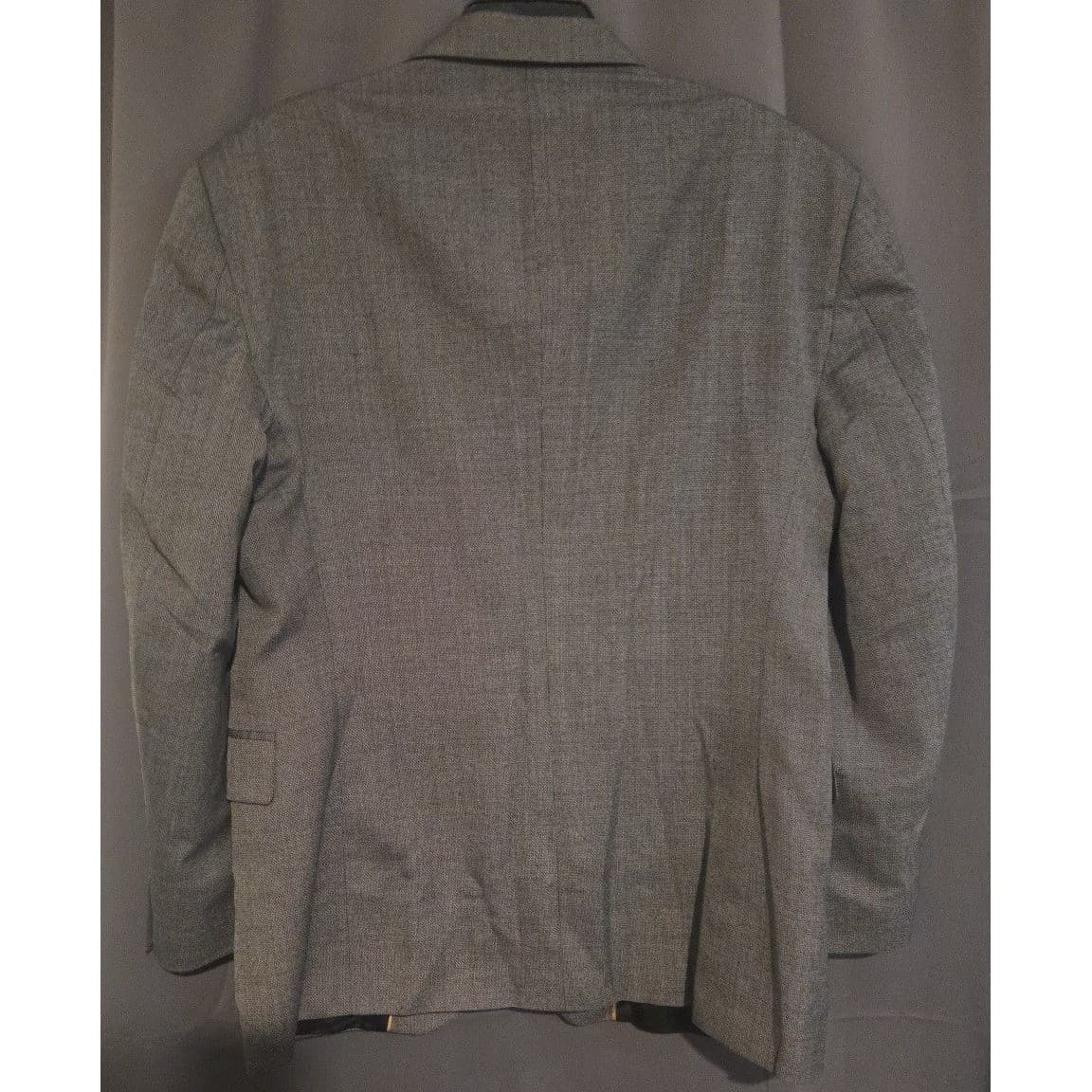 Haggar Clothing Gray Textured Two Button Blazer, Men's 42S Sport Coat Jacket - Thumbnail 4