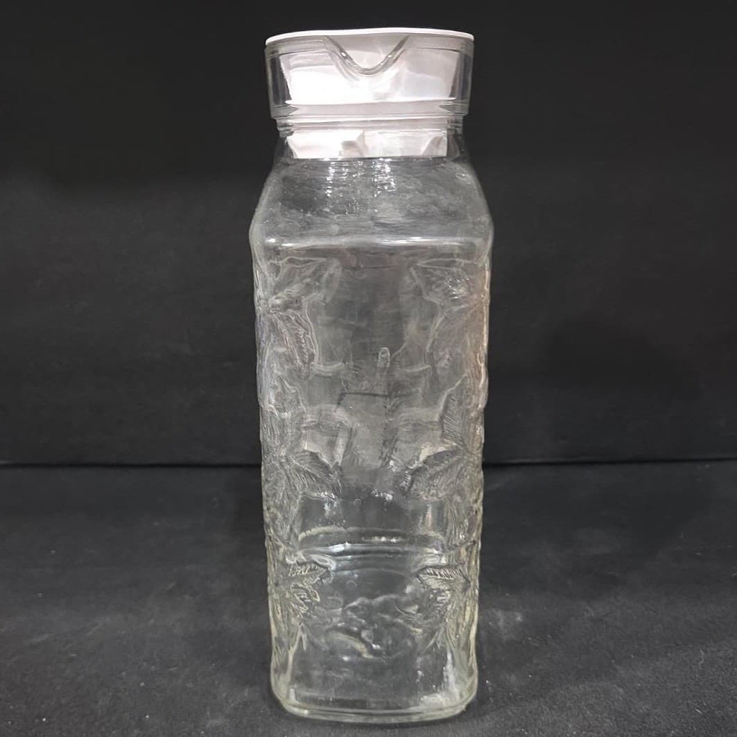 Princess House Fantasia Juice Container #560, Vintage Crystal Lidded Pitcher - Thumbnail 10