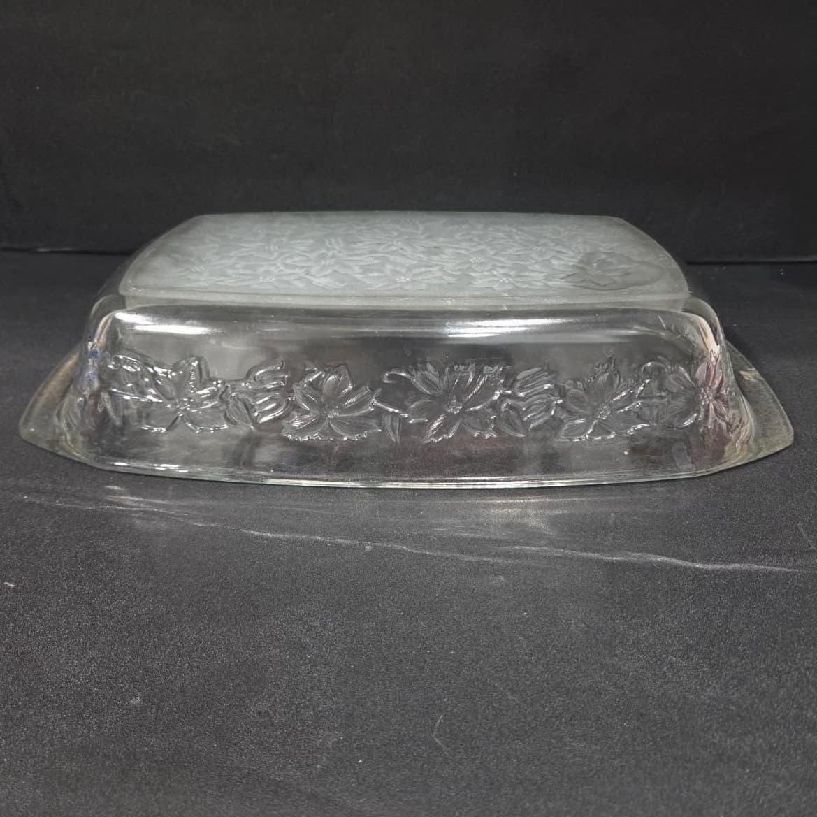 Princess House Fantasia Crystal Baking Pan #531, Vintage Poinsettia Bakeware - Thumbnail 11