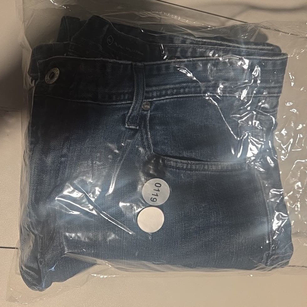 AG Adriano Goldschmied The Protege Straight Leg Blue Jeans, Men's 38x32, USA - Thumbnail 10