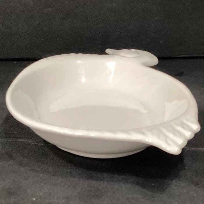 White Ceramic Duck Shaped Platter, Vintage Japan Glossy Serving Dish Centerpiece - Thumbnail 10
