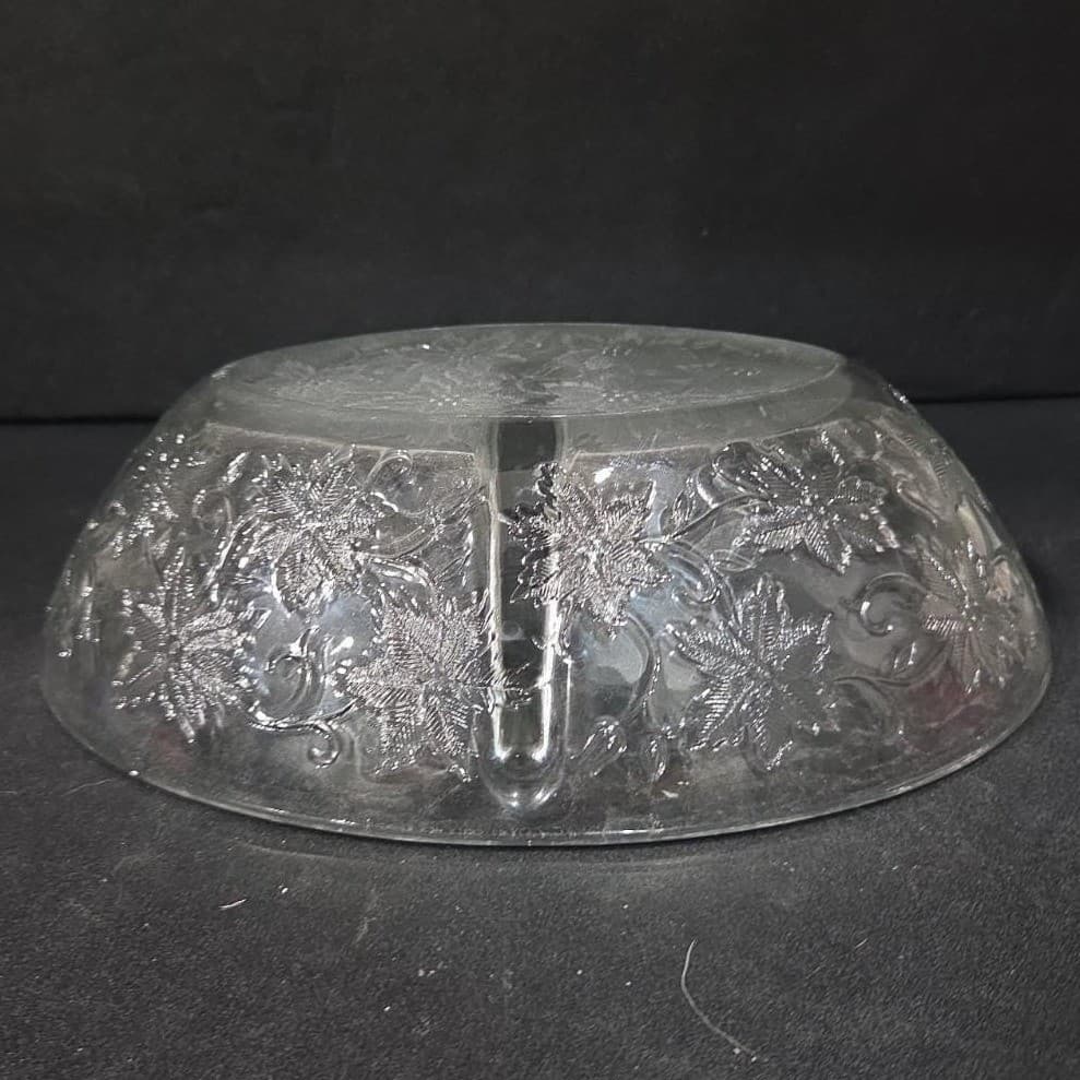 Princess House Fantasia Oval Divided Serving Bowl, Vintage Crystal Serveware - Thumbnail 10