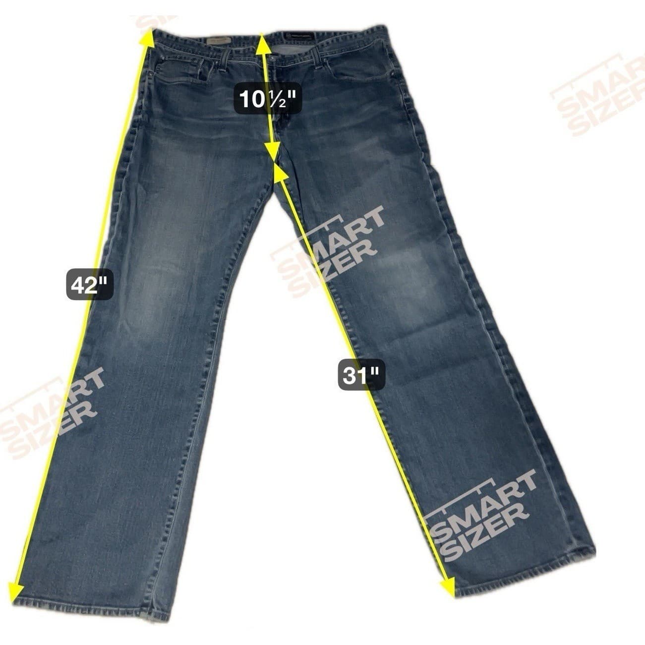 AG Adriano Goldschmied The Protege Straight Leg Blue Jeans, Men's 38x32, USA - Thumbnail 5