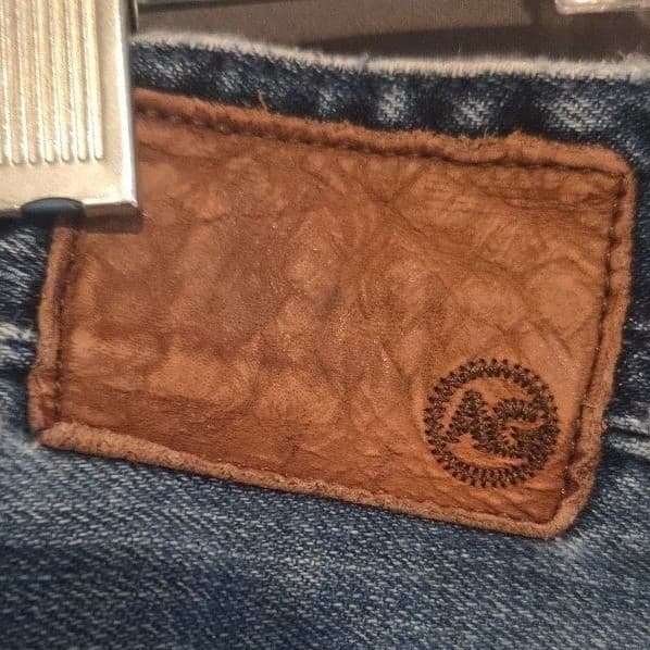 AG Adriano Goldschmied The Protege Straight Leg Blue Jeans, Men's 38x32, USA - Thumbnail 6