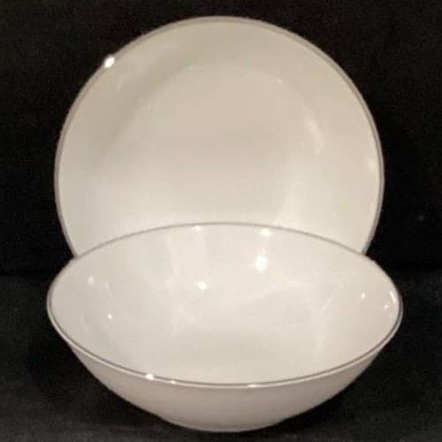 Royal Doulton Amulet Dessert Bowls, Set Of 2, White Floral Fine China Dinnerware - Thumbnail 9