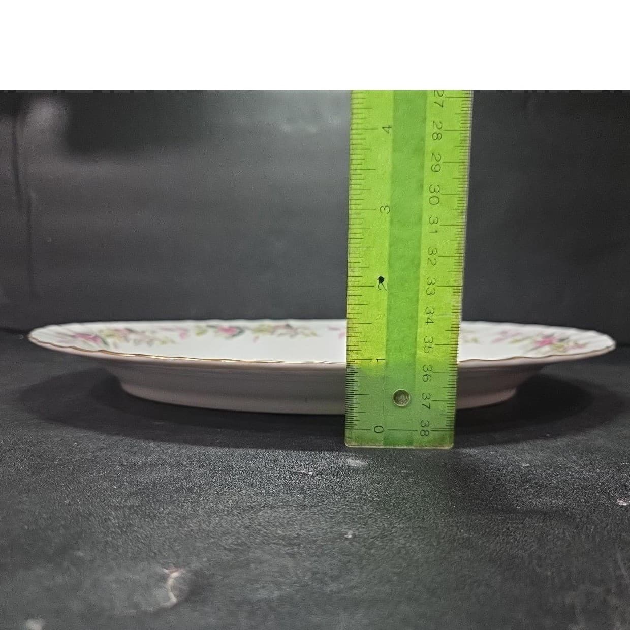 Creative Fine China Regency Rose Oval Platter #2345, Vintage Floral Servingware - Thumbnail 7