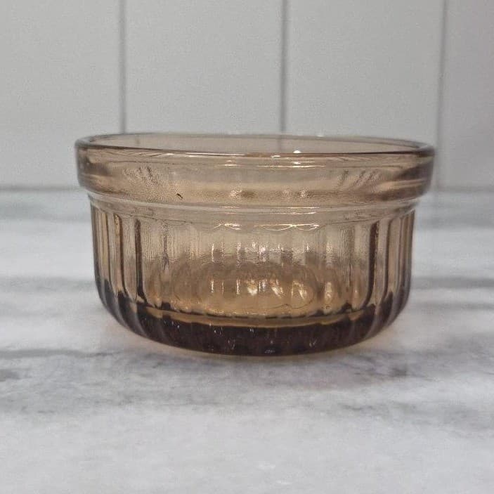 Anchor Hocking Amber Ramekin #1434, Vintage Custard Dish, Brown Kitchenware - Thumbnail 7