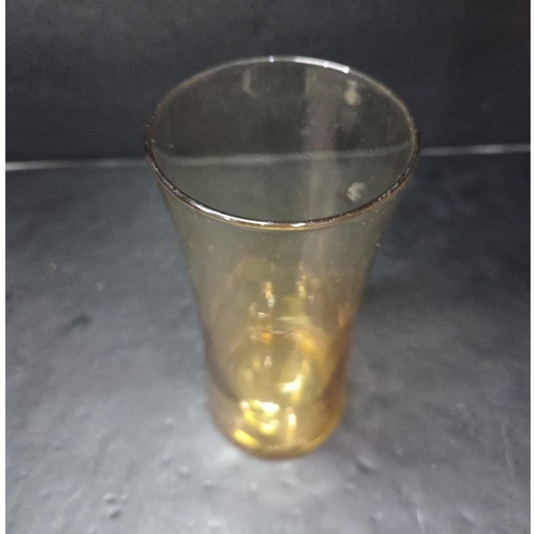 Libbey Amber Glass Tumbler, Vintage Honey Gold Iced Tea Highball, MCM Drinkware - Thumbnail 6