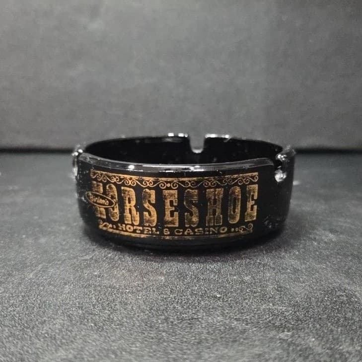 Horseshoe Hotel & Casino Ashtray, Vintage Las Vegas Souvenir Keepsake, Accent - Thumbnail 2