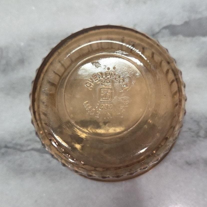 Anchor Hocking Amber Ramekin #1434, Vintage Custard Dish, Brown Kitchenware - Thumbnail 4
