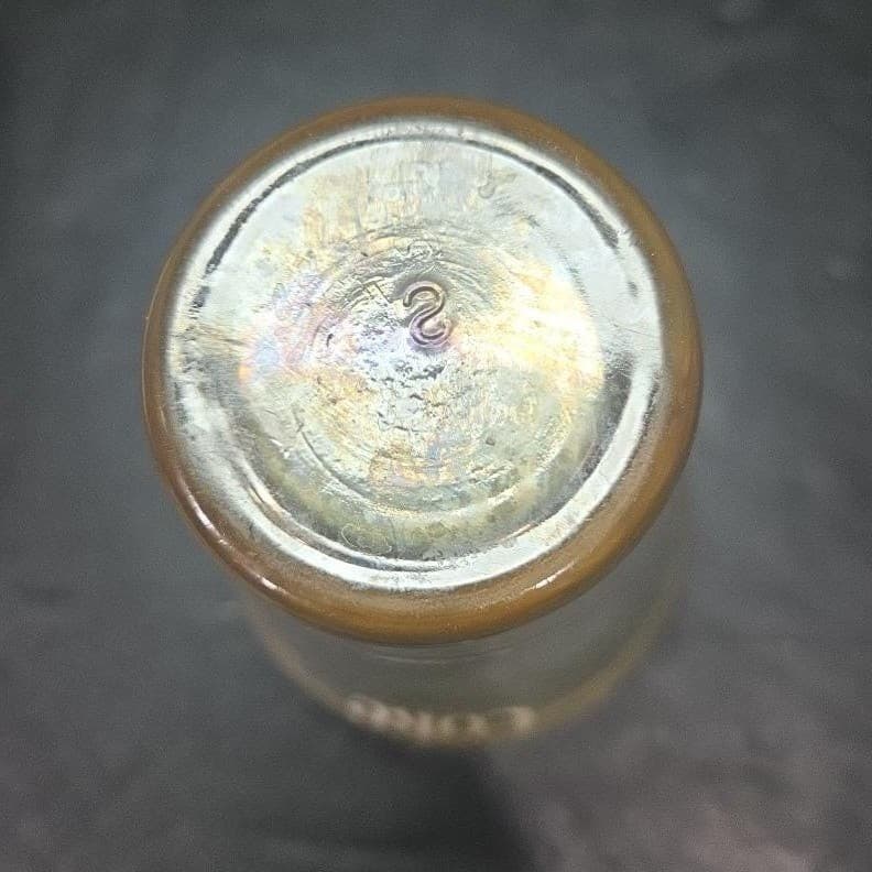 Coca Cola "Enjoy Coke" Orange Tint Tumbler, Vintage Bell Top Soda Fountain Glass - Thumbnail 8