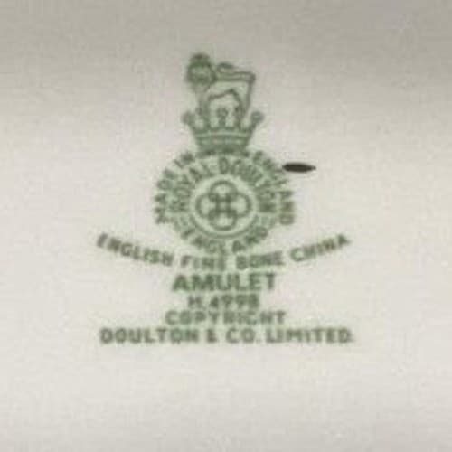 Royal Doulton Amulet Salad Plates, Set of 4, White Floral Bone China Dinnerware - Thumbnail 3