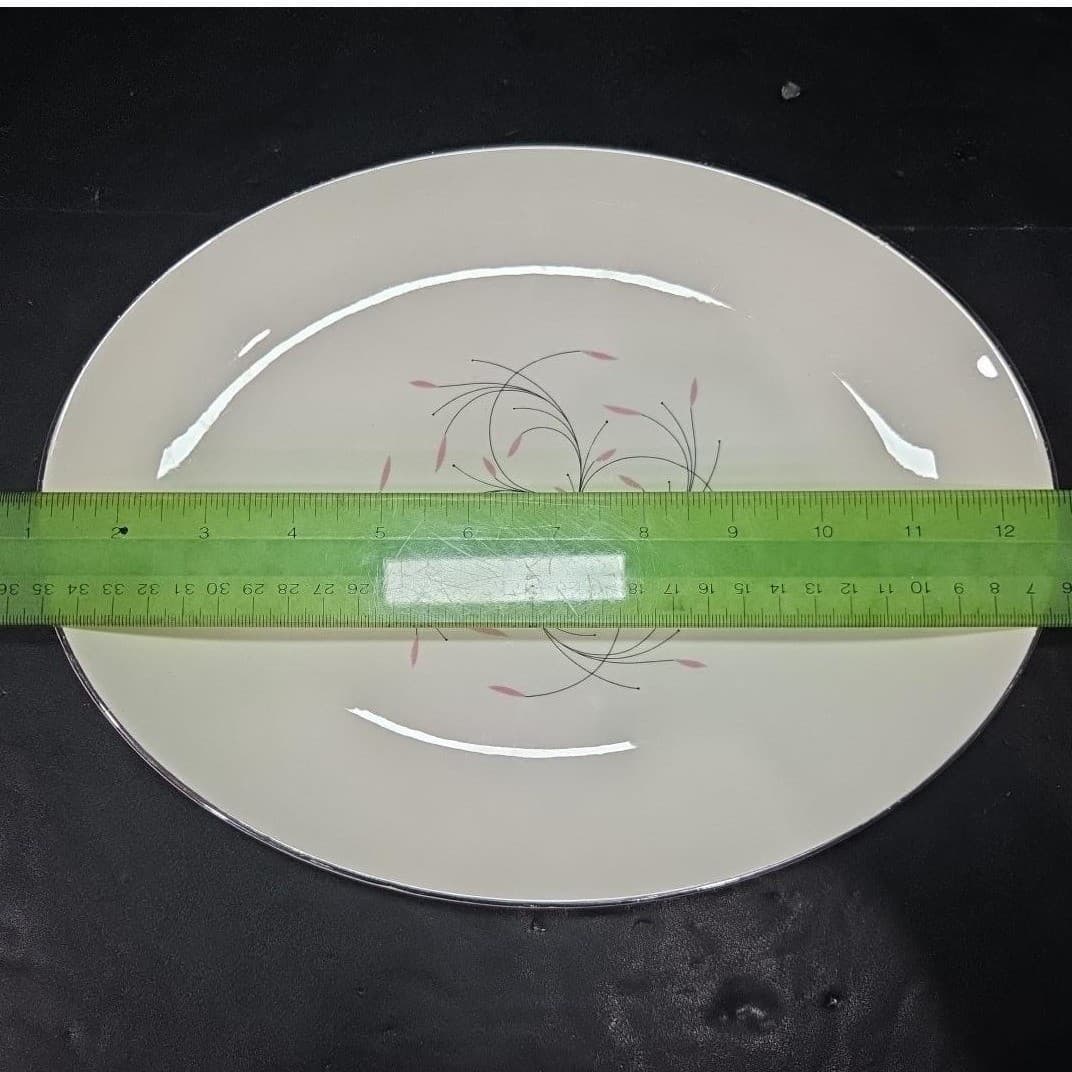 Homer Laughlin Rhythm Oval Serving Platter, Vintage Mid Century China, Tableware - Thumbnail 4