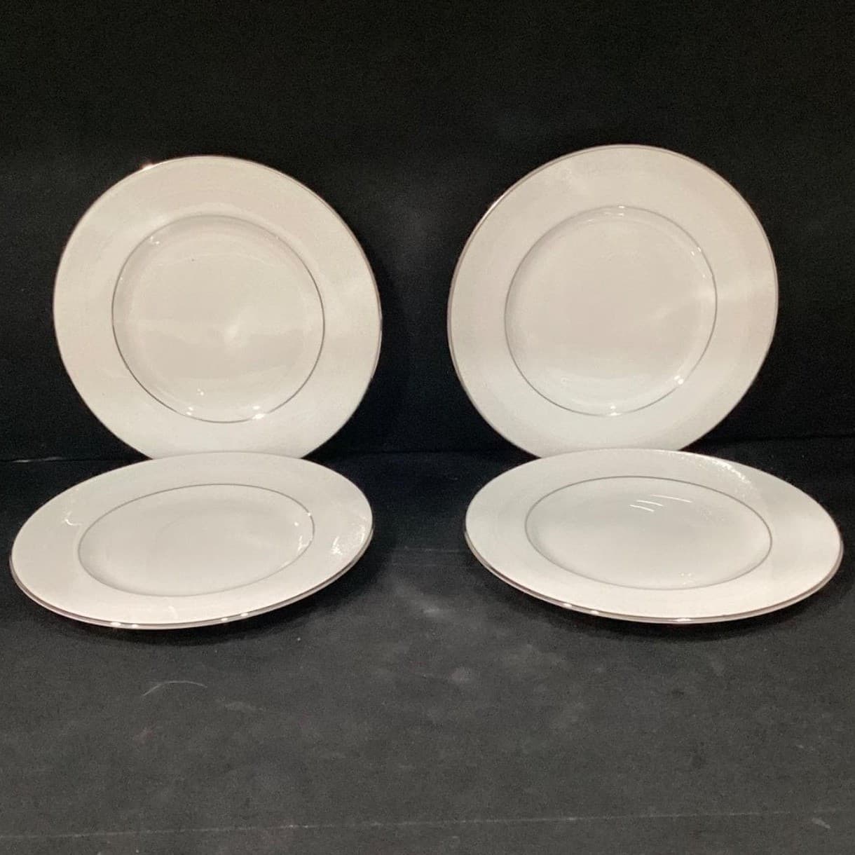 Royal Doulton Amulet Salad Plates, Set of 4, White Floral Bone China Dinnerware - Thumbnail 6