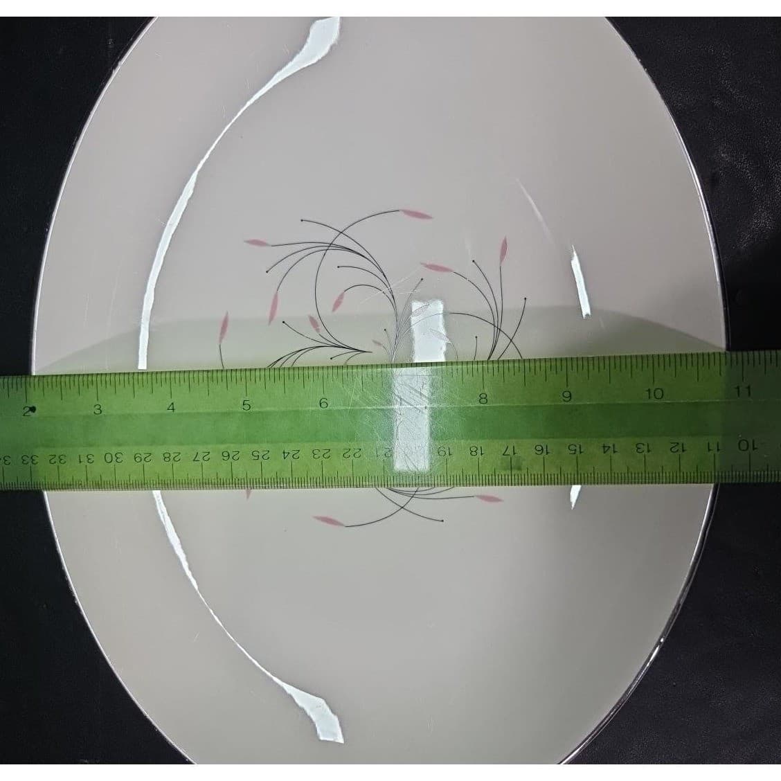 Homer Laughlin Rhythm Oval Serving Platter, Vintage Mid Century China, Tableware - Thumbnail 5