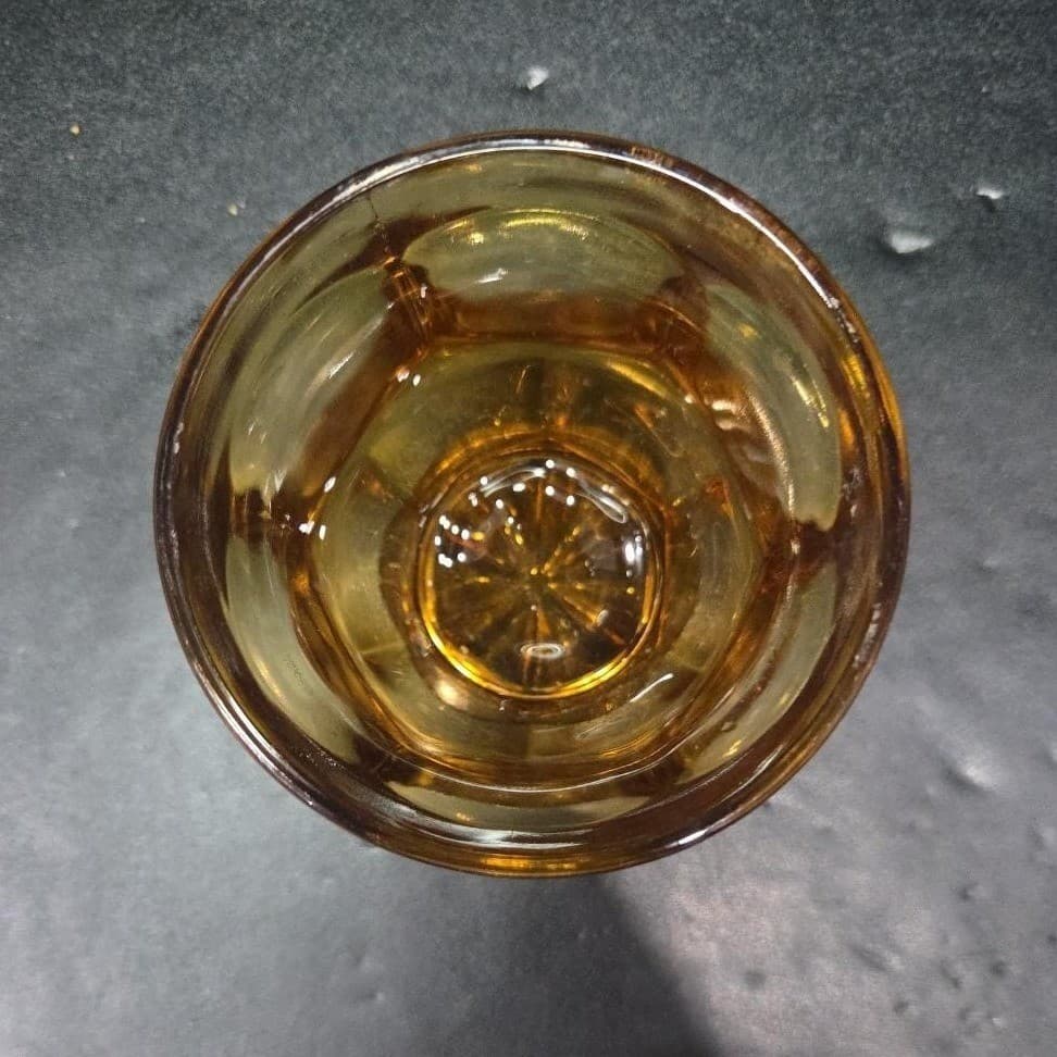 Libbey Ashburton Amber Rock Glass, Vintage MCM Barware, Replacement Drinkware - Thumbnail 6