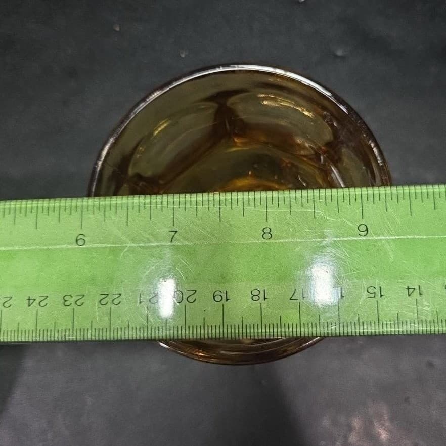Libbey Ashburton Amber Rock Glass, Vintage MCM Barware, Replacement Drinkware - Thumbnail 9
