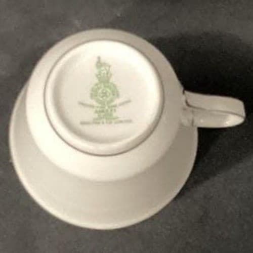 Royal Doulton Amulet Teacups & Saucers, Four Piece Set, White Floral Bone China - Thumbnail 8