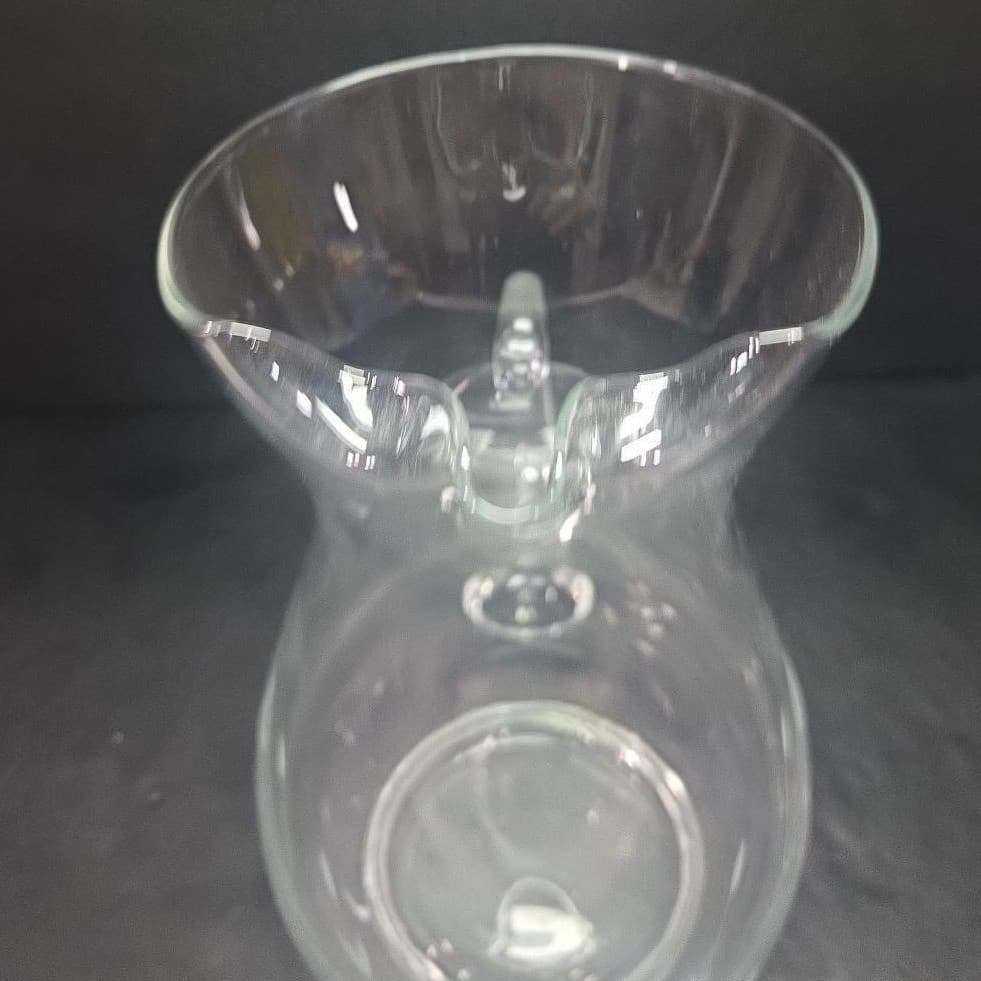 Princess House Heritage Crystal Pitcher, Vtg Floral Etched Glass, Beverage Jug - Thumbnail 6