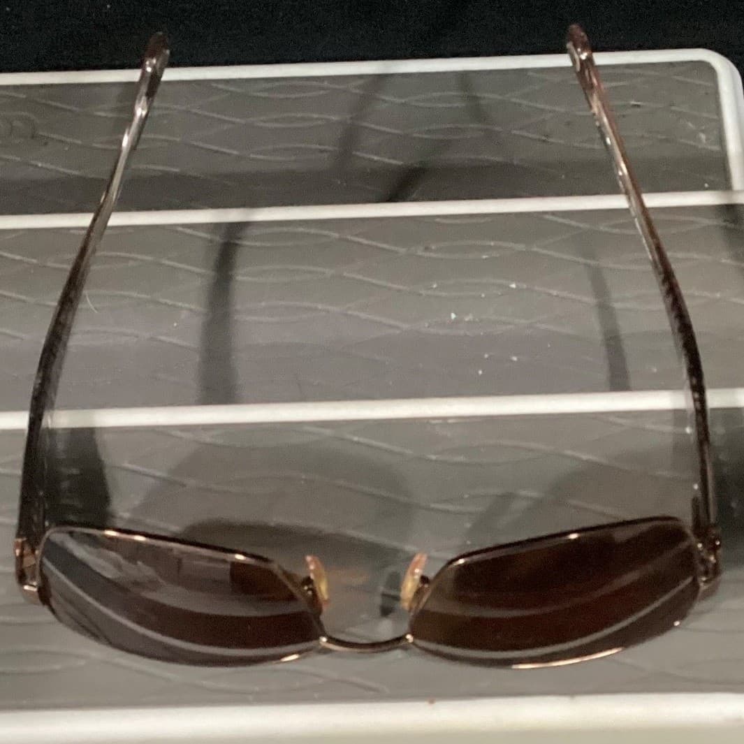Michael Kors MK499 210 Rectangular Sunglasses Bronze Logo Temples Brown Lens - Thumbnail 5