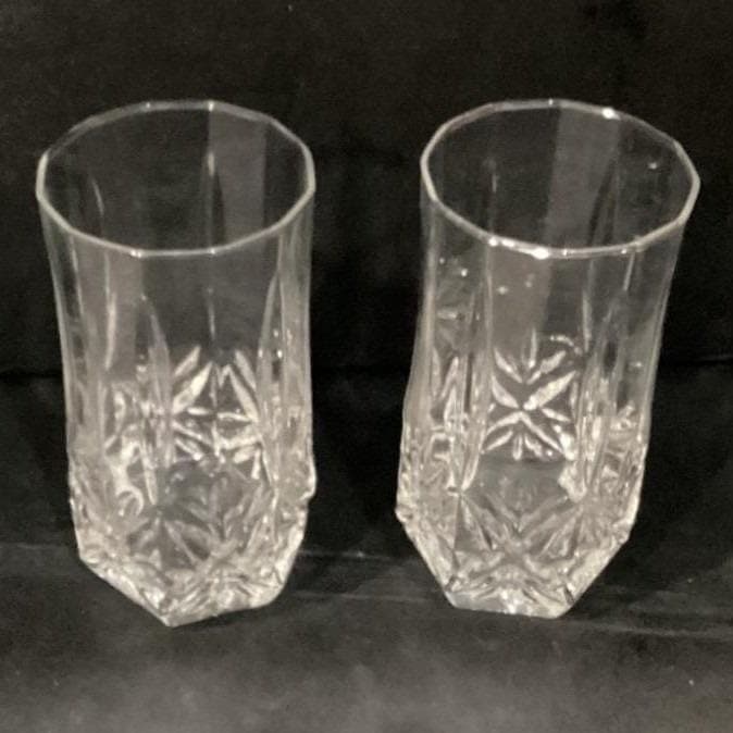 Cristal d' Arques Brighton Crystal 16oz Highball Tumbler Glasses Set of 2 - Thumbnail 6
