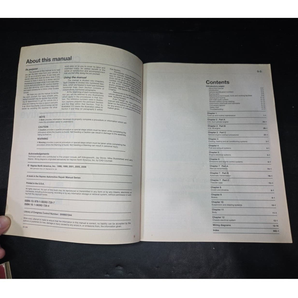Haynes Repair Manual Chevrolet S10 GMC Sonoma Blazer Jimmy 1994-2004 24071 - Thumbnail 4