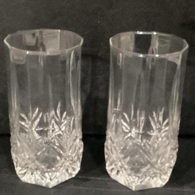 Cristal d' Arques Brighton Crystal 16oz Highball Tumbler Glasses Set of 2 - Thumbnail 11