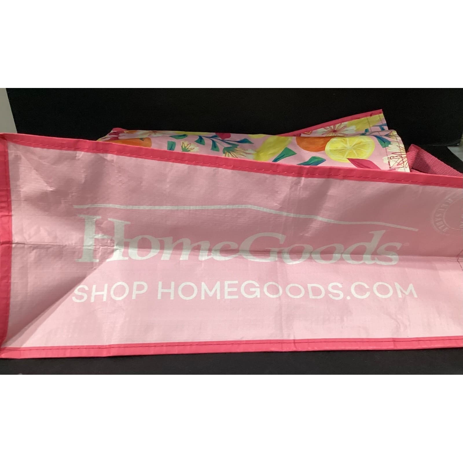 Home Goods Reusable Shopping Tote Bag Bundle, Lemon Floral Bee Kind Pink White - Thumbnail 11
