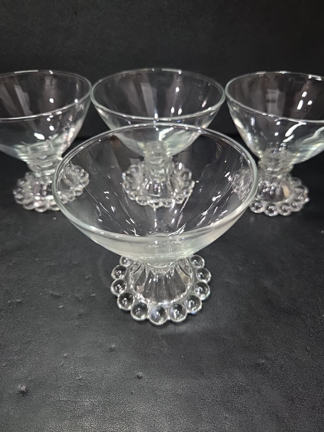 Anchor Hocking Berwick Boopie Champagne Glasses, Set of 4, Clear Sherbet Glasses - Thumbnail 5