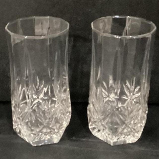 Cristal d' Arques Brighton Crystal 16oz Highball Tumbler Glasses Set of 2 - Thumbnail 10