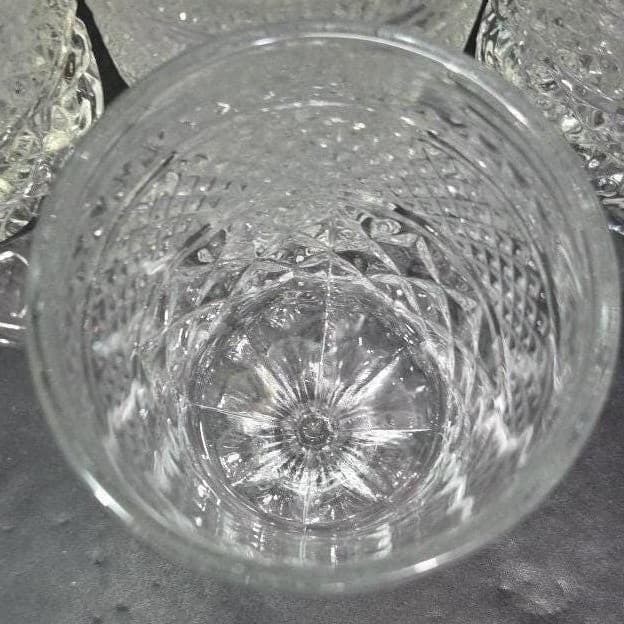 Anchor Hocking Wexford Water Goblets, Set of 4, Clear Diamond Cut Drinkware - Thumbnail 9