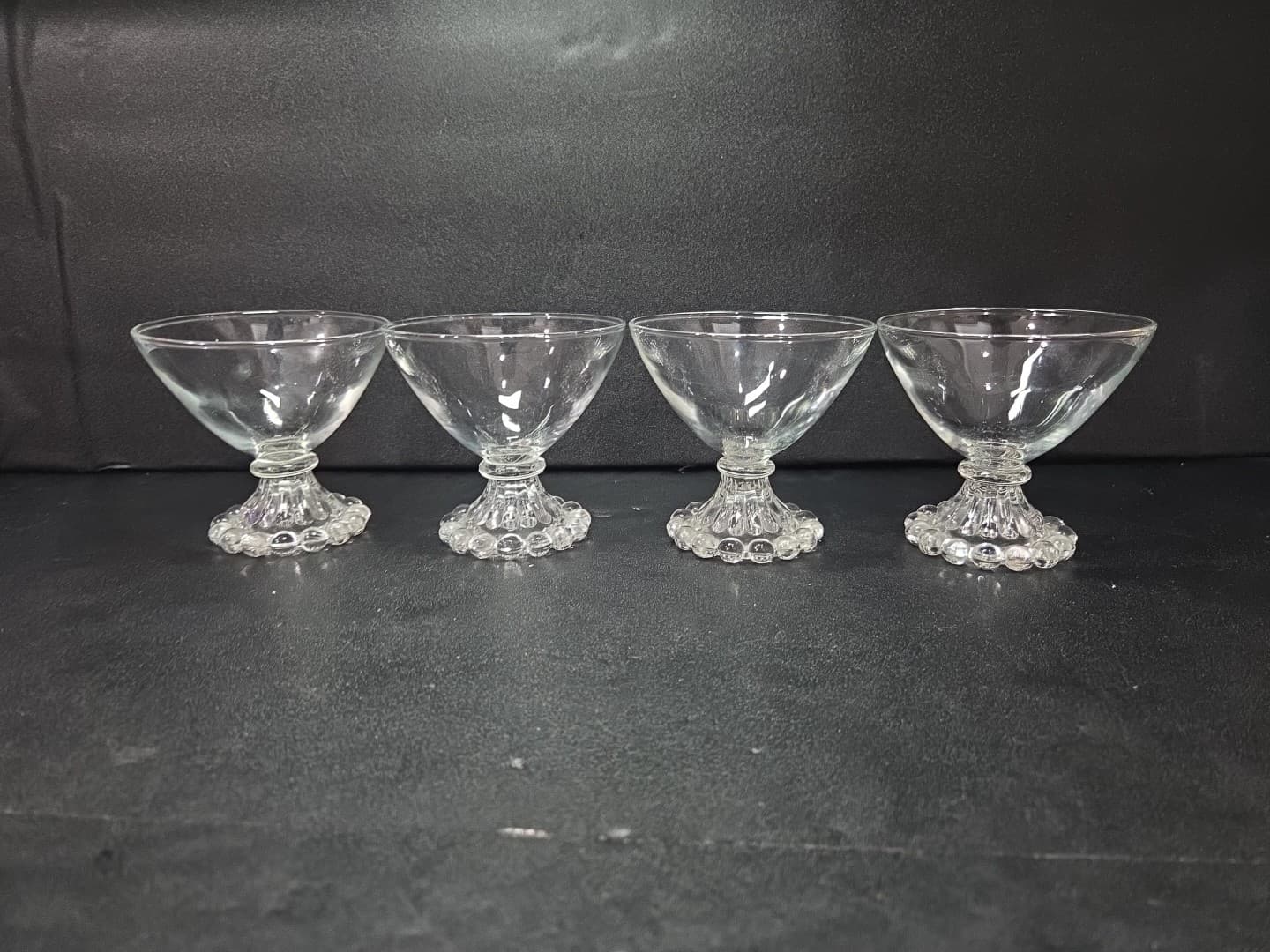 Anchor Hocking Berwick Boopie Champagne Glasses, Set of 4, Clear Sherbet Glasses - Thumbnail 3