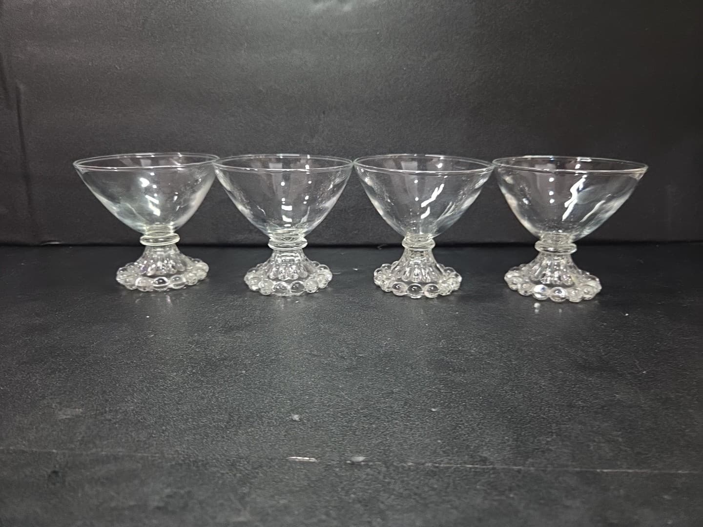 Anchor Hocking Berwick Boopie Champagne Glasses, Set of 4, Clear Sherbet Glasses - Thumbnail 4