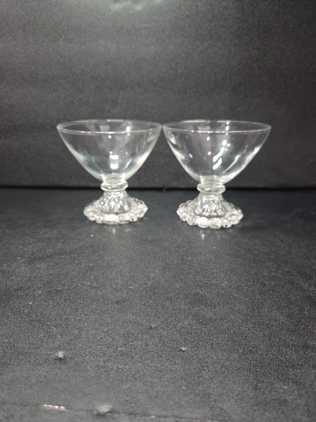 Anchor Hocking Berwick Boopie Champagne Glasses, Set of 2, Clear Sherbet Glasses - Thumbnail 3