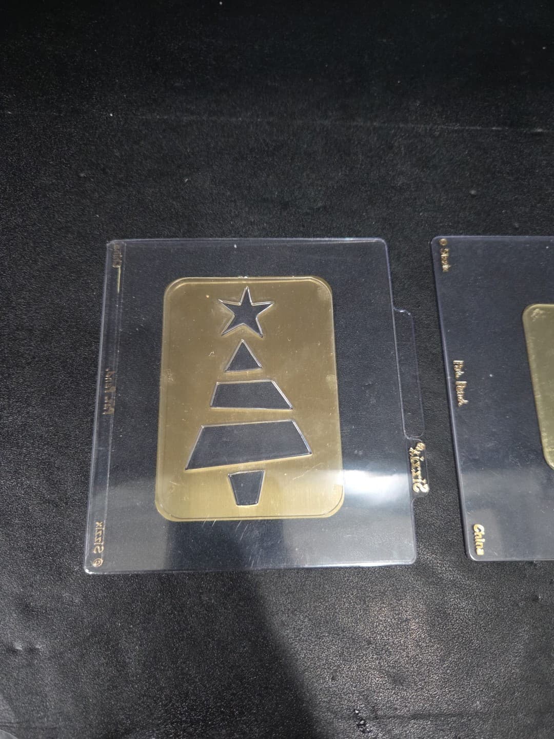 Sizzix Simple Impressions Embossing Folder, Christmas Brass, Snowflake Tree Star - Thumbnail 3
