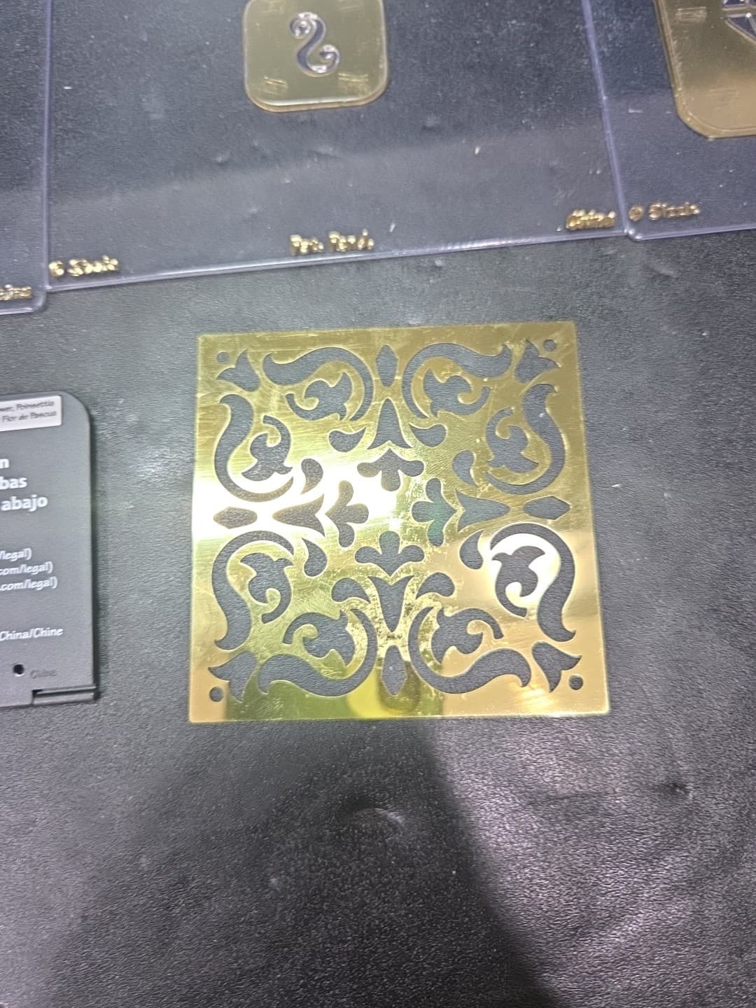 Sizzix Simple Impressions Brass Stencils, Lot of 5, Scrapbooking Craft Embossing - Thumbnail 7