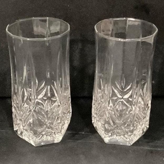 Cristal d' Arques Brighton Crystal 16oz Highball Tumbler Glasses Set of 2 - Thumbnail 2