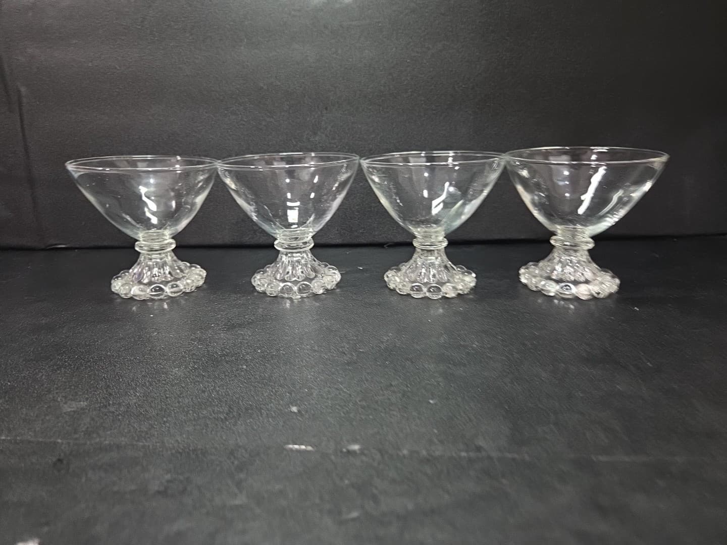 Anchor Hocking Berwick Boopie Champagne Glasses, Set of 4, Clear Sherbet Glasses - Thumbnail 2