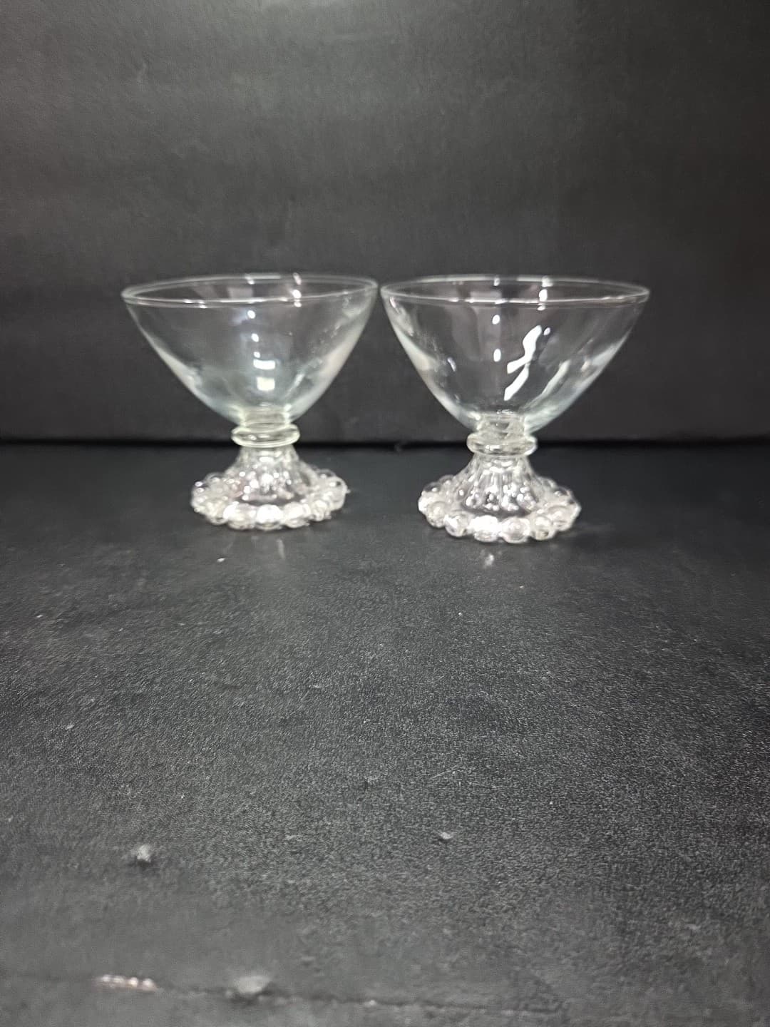 Anchor Hocking Berwick Boopie Champagne Glasses, Set of 2, Clear Sherbet Glasses - Thumbnail 4