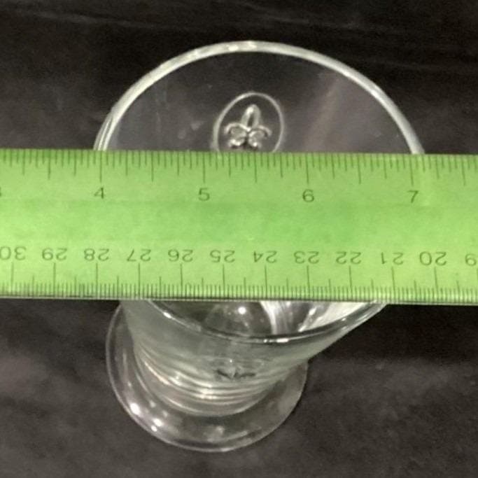 Lot of 2 La Rochere France Fleur De Lis Lys Tumblers Glass Barware Vintage - Thumbnail 3